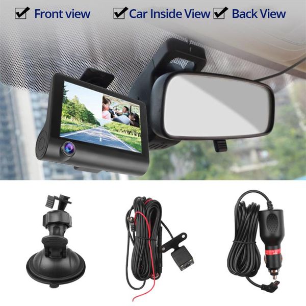 3 lens car dvr camera video-recorder dash-cam dual-lens digital auto 1080p hd rear view parking vehicle camera g sensor
3 lens car dvr camera video-recorder dash-cam dual-lens digital auto 1080p hd rear view parking vehicle camera g sensor