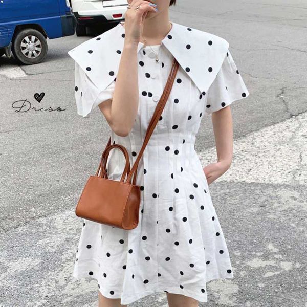zosol women's korean-style chic vintage polka dot large lapel single-breasted slim-fit waist hugging pleated dress, Black;gray
zosol women's korean-style chic vintage polka dot large lapel single-breasted slim-fit waist hugging pleated dress, Black;gray