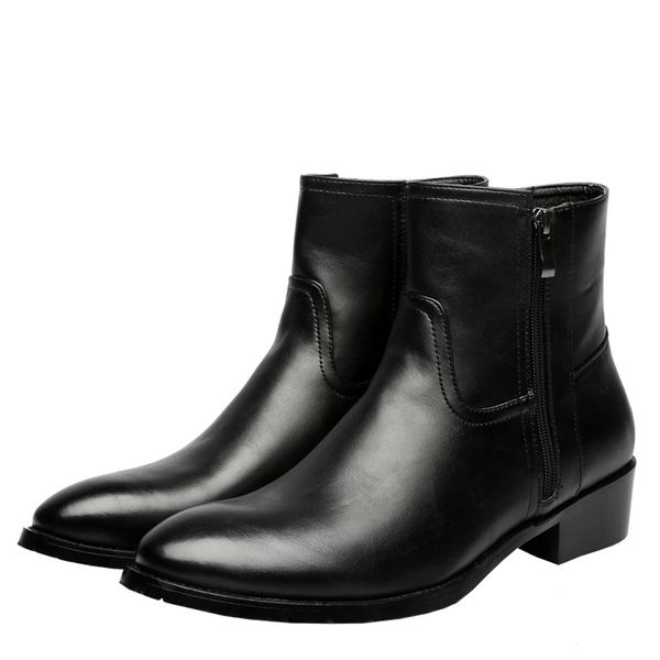 men fashion lace-up ankle boots genuine leather british men boot casual men shoes waterproof male botas, Black
men fashion lace-up ankle boots genuine leather british men boot casual men shoes waterproof male botas, Black
