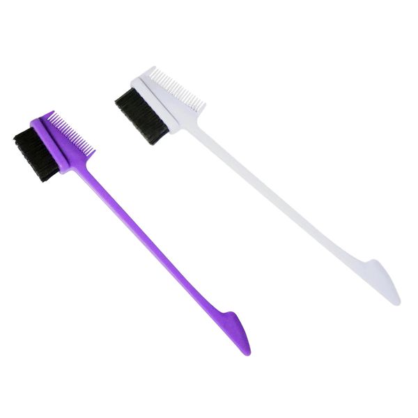 2pcs upgraded mini hair control edge brush double sided eyebrow groomer comb, Silver
2pcs upgraded mini hair control edge brush double sided eyebrow groomer comb, Silver