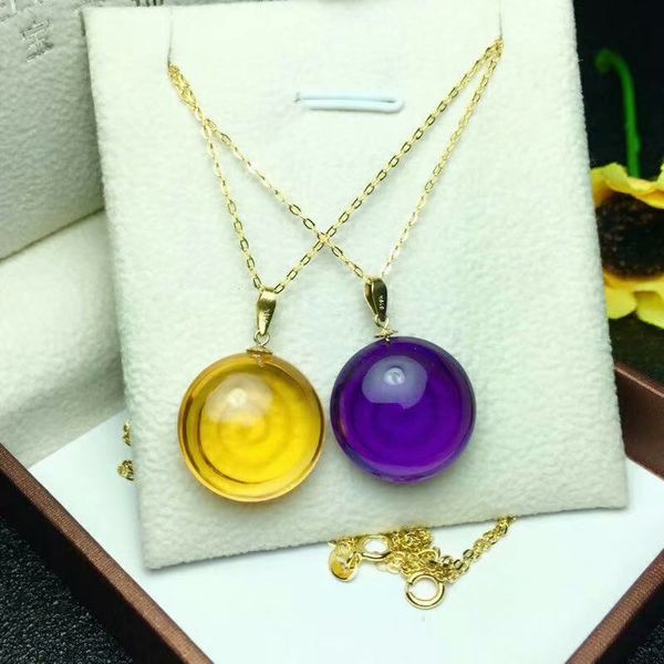 shilovem 18k yellow gold piezoelectric amethyst citrine fine jewelry women trendy necklace gift 15*15mm new lz151501agzs, Silver
shilovem 18k yellow gold piezoelectric amethyst citrine fine jewelry women trendy necklace gift 15*15mm new lz151501agzs, Silver