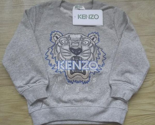 Мальчики младенца хлопка пуловер Hoodie прыгуна Серый головы тигра вышивка дети дли
Мальчики младенца хлопка пуловер Hoodie прыгуна Серый головы тигра вышивка дети дли