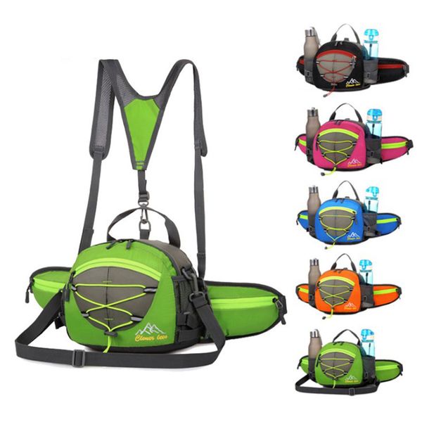 casual fashion multi-function outdoor shoulder waist black green orange pink blue cycling hiking bag backpack 
casual fashion multi-function outdoor shoulder waist black green orange pink blue cycling hiking bag backpack