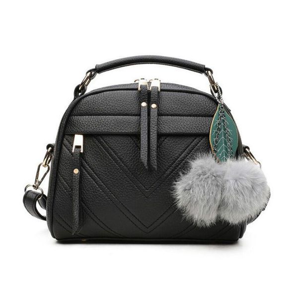 ladies handbag faux leather zipper messenger bag women shoulder bags