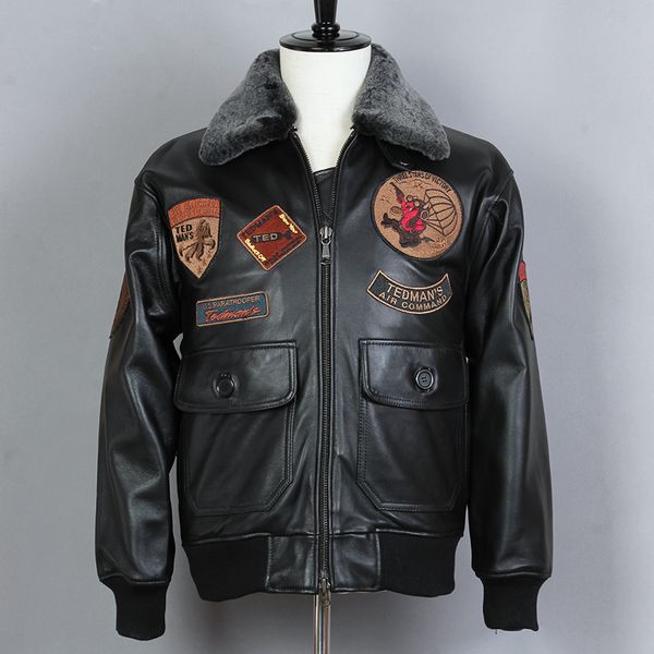air avirex force flight biker motorcycle fur collar g1 genuine leather jacket men black sheepskin winter coat
air avirex force flight biker motorcycle fur collar g1 genuine leather jacket men black sheepskin winter coat