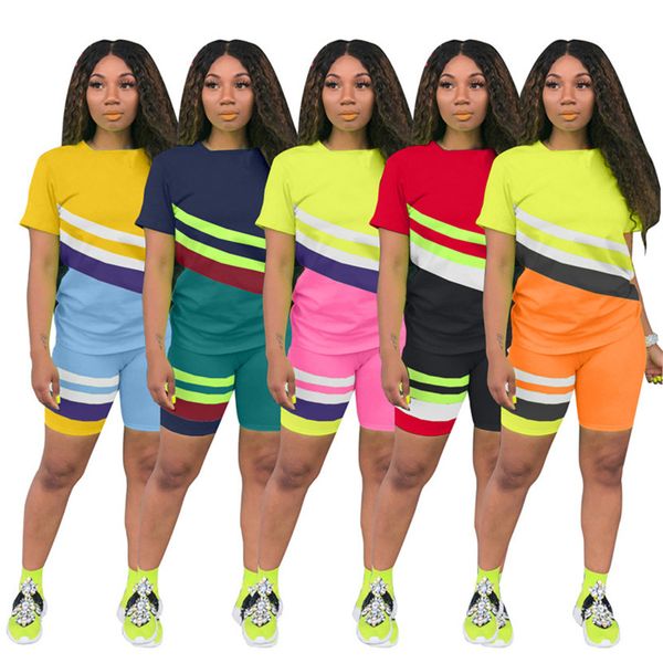 s-xxl geometry striped contrast color tracksuit women summer short sleeve pullover tshirt shorts outfits 2 piece sportsuit clothesd6511, White
s-xxl geometry striped contrast color tracksuit women summer short sleeve pullover tshirt shorts outfits 2 piece sportsuit clothesd6511, White