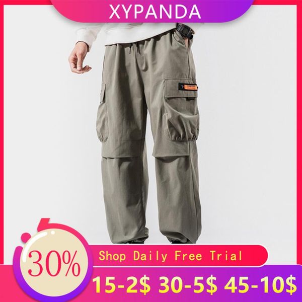 xypanda men's harlan overalls spring and summer trend beam feet nine points pants loose straight tube sports casual trousers, Black
xypanda men's harlan overalls spring and summer trend beam feet nine points pants loose straight tube sports casual trousers, Black