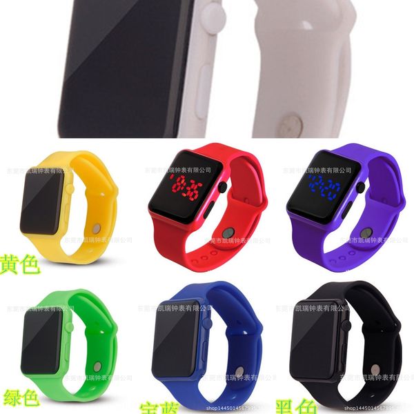 electronic silicone silicone electronic square led red digital couple watch gift watch customized, Blue
electronic silicone silicone electronic square led red digital couple watch gift watch customized, Blue