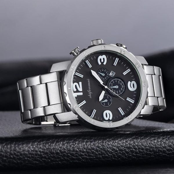 shifenmei mens watches sport quartz watch men 3bar waterproof watches men 2020 clock relogio masculin, Slivery;brown
shifenmei mens watches sport quartz watch men 3bar waterproof watches men 2020 clock relogio masculin, Slivery;brown
