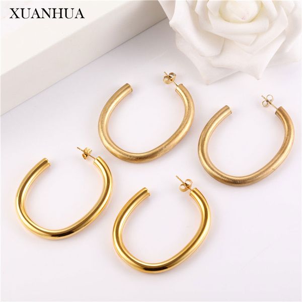 xuanhua big hoop earrings for women stainless steel jewelry woman accessories round earings fashion jewelry gifts for girls, Golden;silver
xuanhua big hoop earrings for women stainless steel jewelry woman accessories round earings fashion jewelry gifts for girls, Golden;silver