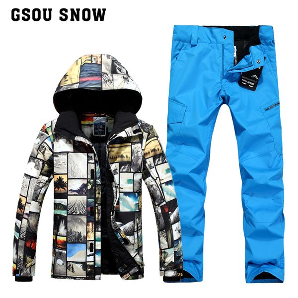 gsou snow ski suit male snow scenery pattern suit winter windproof waterproof warm breathable ski jacket pant for men
gsou snow ski suit male snow scenery pattern suit winter windproof waterproof warm breathable ski jacket pant for men