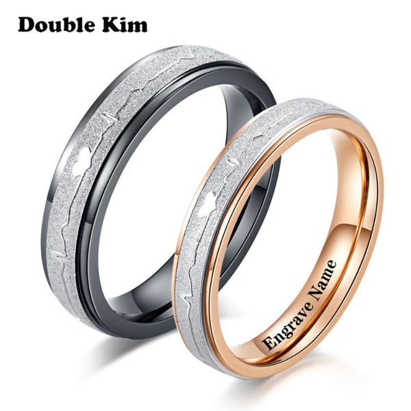 custom ecg frosted rings diy engrave name date stainless steel wedding rings for women men lover anniversary party jewelry gift, Slivery;golden
custom ecg frosted rings diy engrave name date stainless steel wedding rings for women men lover anniversary party jewelry gift, Slivery;golden