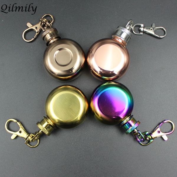 qilmily 304 stainless steel round hip flask keychain for women men detachable 1ounce white wine bottle gifts souvenirs wholesale, Silver
qilmily 304 stainless steel round hip flask keychain for women men detachable 1ounce white wine bottle gifts souvenirs wholesale, Silver