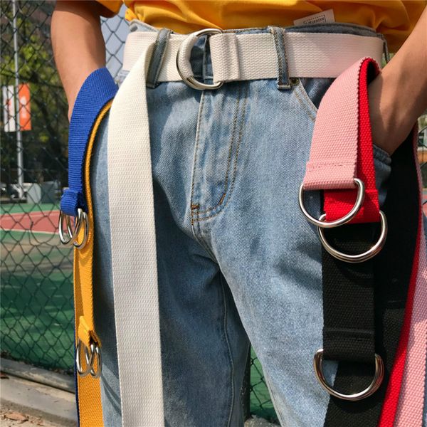 d ring buckle belt harajuku zipper all-match ultra long canvas belt lovers brief solid color long 110cm, Black;brown
d ring buckle belt harajuku zipper all-match ultra long canvas belt lovers brief solid color long 110cm, Black;brown