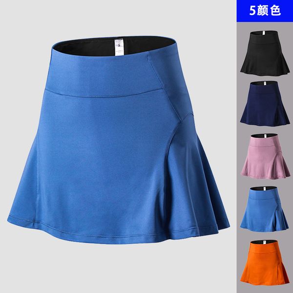 women 's high-waist sports culottes yoga fitness tennis skirt lined with anti-glare running quick-dry skirt solid color breath, White;red
women 's high-waist sports culottes yoga fitness tennis skirt lined with anti-glare running quick-dry skirt solid color breath, White;red