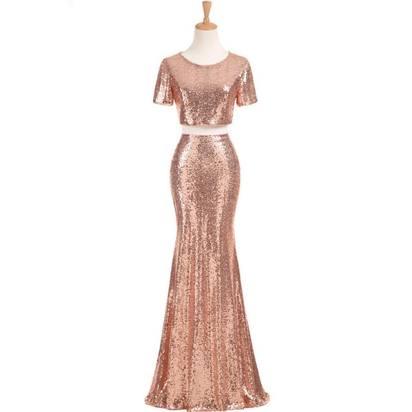 rose gold sequins bridesmaid dresses for wedding long robe demoiselle d'honneur 2019 2 pieces party dresses, White;pink
rose gold sequins bridesmaid dresses for wedding long robe demoiselle d'honneur 2019 2 pieces party dresses, White;pink