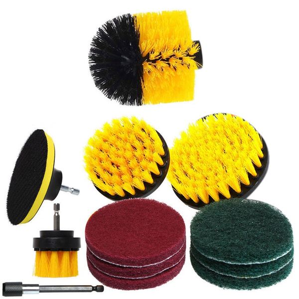 12pcs/set drill brush attachments set scrub pads sponge buffing pads power scrubber brush with extend long car polishing pad kit
12pcs/set drill brush attachments set scrub pads sponge buffing pads power scrubber brush with extend long car polishing pad kit