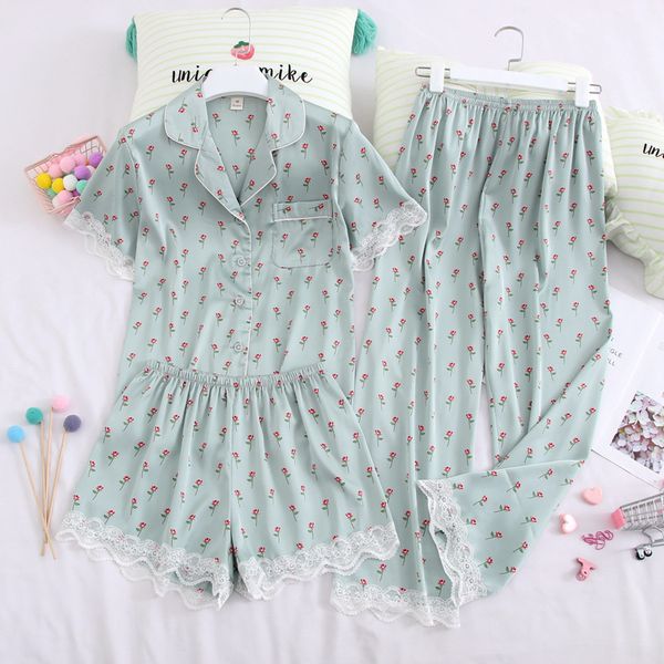 women pajamas sets flower print 3 pcs silk lace nightwear satin pyjamas lace cute short sleeve pijama sleepwear home clothes, Black;red
women pajamas sets flower print 3 pcs silk lace nightwear satin pyjamas lace cute short sleeve pijama sleepwear home clothes, Black;red