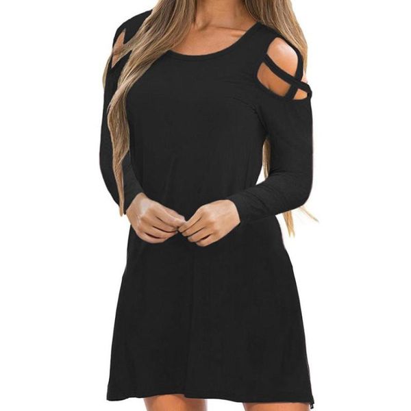 chamsgend womans women ladies cross long sleeve off shoulder paty dress mini dress woman 2018 c30829, Black;gray
chamsgend womans women ladies cross long sleeve off shoulder paty dress mini dress woman 2018 c30829, Black;gray