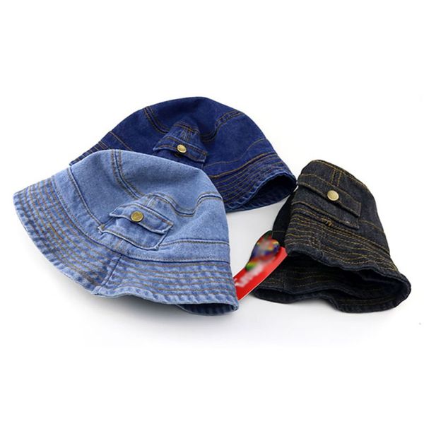 2020 children's spring summer wild casual outdoor pocket denim fisherman hat new arrival, Yellow
2020 children's spring summer wild casual outdoor pocket denim fisherman hat new arrival, Yellow