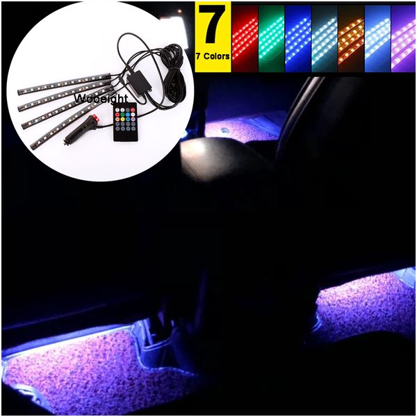 4pc/set led car interior strip lighting kit styling interior decorative atmosphere light lamps wireless remote/sound control
4pc/set led car interior strip lighting kit styling interior decorative atmosphere light lamps wireless remote/sound control
