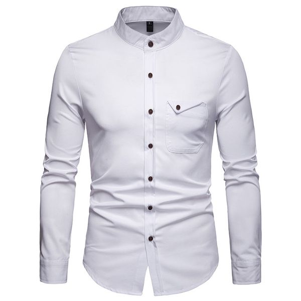 men male shirt shirt social long fit slim fashion color streetwear dress sleeve comfortable clothing solid casual man doaki, Black
men male shirt shirt social long fit slim fashion color streetwear dress sleeve comfortable clothing solid casual man doaki, Black