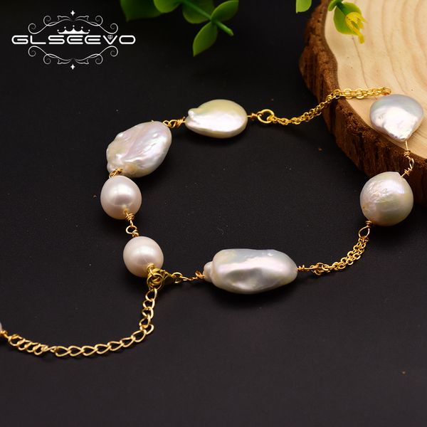 glseevo natural fresh water baroque adjustable pearl bracelet for women bracelets & bangle fine jewelry female jewelry gb0049 j190721, Black
glseevo natural fresh water baroque adjustable pearl bracelet for women bracelets & bangle fine jewelry female jewelry gb0049 j190721, Black