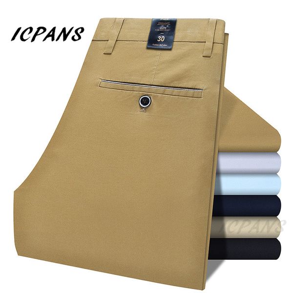 icpans 2019 summer men's business casual pants solid color stretch pants slim formal dress trousers male plus size 38 40, Black
icpans 2019 summer men's business casual pants solid color stretch pants slim formal dress trousers male plus size 38 40, Black