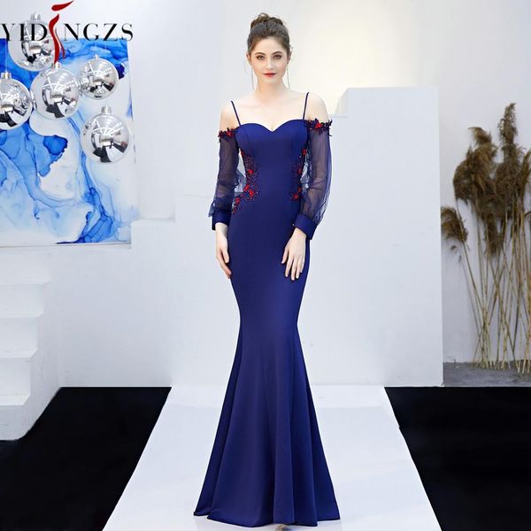 yidingzs backless appliques beading long evening dress strap party dress, White;black
yidingzs backless appliques beading long evening dress strap party dress, White;black