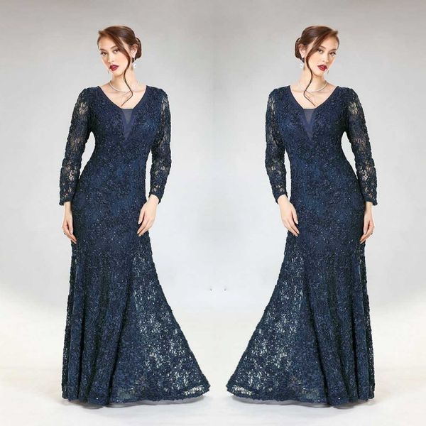 elegant mother of the bride dresses v neck lace appliqued beaded floor length mermaid wedding guest dress custom long sleeve evening gowns, Black;red
elegant mother of the bride dresses v neck lace appliqued beaded floor length mermaid wedding guest dress custom long sleeve evening gowns, Black;red