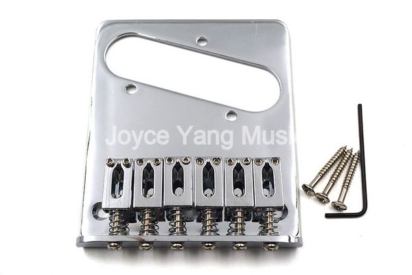 chrome 6 saddle square electric guitar bridge with 3 screws for fender tele style guitar ing
chrome 6 saddle square electric guitar bridge with 3 screws for fender tele style guitar ing