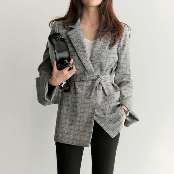 women fashion bow sashes split sleeve jackets spring autumn office lady women gray plaid blazer elegant work blazers femme, White;black
women fashion bow sashes split sleeve jackets spring autumn office lady women gray plaid blazer elegant work blazers femme, White;black