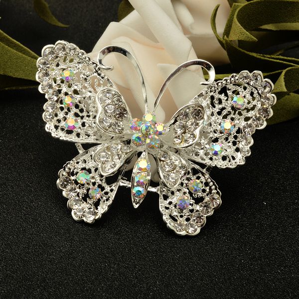 pack of 10 fashion crystal rhinestone large butterfly wedding party broach brooches, Gray
pack of 10 fashion crystal rhinestone large butterfly wedding party broach brooches, Gray