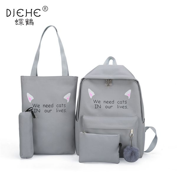 4 sets women nylon bagpack man softback solid bag soft handle mochilas mujer escolar rucksack school bag for teenager girls
4 sets women nylon bagpack man softback solid bag soft handle mochilas mujer escolar rucksack school bag for teenager girls