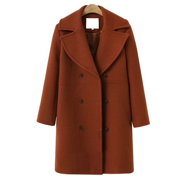 2019 winter jacket women coat khaki woolen trench coat women jacket warm overcoat, Black
2019 winter jacket women coat khaki woolen trench coat women jacket warm overcoat, Black