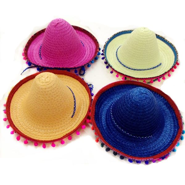 mexican sombrero for children kids show straw hats dance props pompom party hat 6pcs/lot ing, Yellow
mexican sombrero for children kids show straw hats dance props pompom party hat 6pcs/lot ing, Yellow