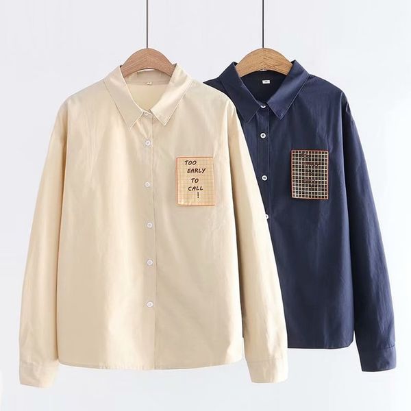 kyqiao camisas mujer 2019 chemisier femme fresh blouse women casual long sleeve beige blue pocket shirt, White
kyqiao camisas mujer 2019 chemisier femme fresh blouse women casual long sleeve beige blue pocket shirt, White