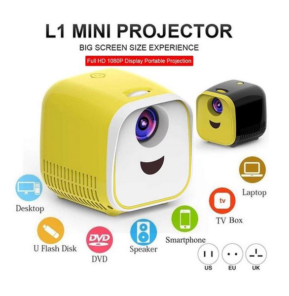 l1 mini portable projector 1000 lumens home theater support full hd 1080p hdmi usb mini beamer home media player
l1 mini portable projector 1000 lumens home theater support full hd 1080p hdmi usb mini beamer home media player