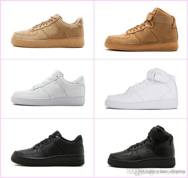 2018 new classic forces classical all high and low white black wheat men women sports sneakers running shoes forcing skate shoes size 36-45, White;red
2018 new classic forces classical all high and low white black wheat men women sports sneakers running shoes forcing skate shoes size 36-45, White;red