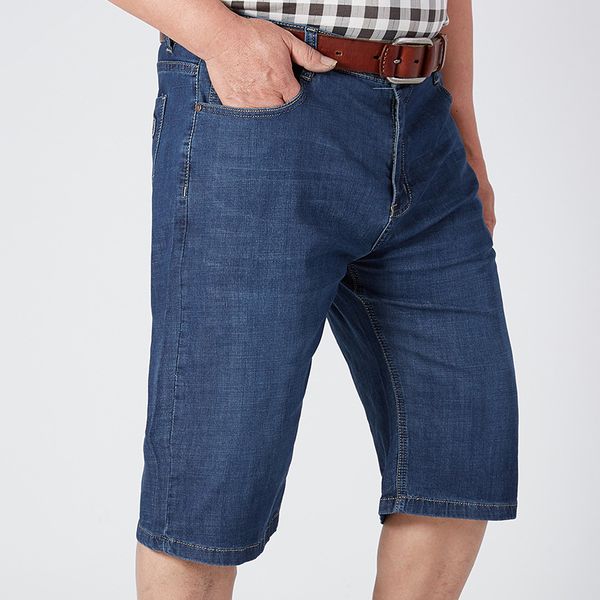 summer stretch thin cotton denim jeans male short men knee length soft blue casual shorts plus size 32-52
summer stretch thin cotton denim jeans male short men knee length soft blue casual shorts plus size 32-52