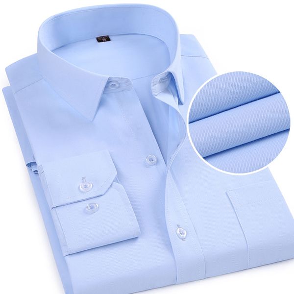 formal business men dress shirt twill solid social standard-fit work smart casual shirt easy-care blue white purple black shirt, White;black
formal business men dress shirt twill solid social standard-fit work smart casual shirt easy-care blue white purple black shirt, White;black