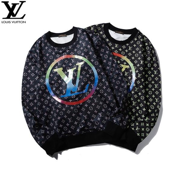 2019 men's and women's lvwinter new fashion sports sweater print short sleeve embroidered cotton men's sweater -16, Black
2019 men's and women's lvwinter new fashion sports sweater print short sleeve embroidered cotton men's sweater -16, Black