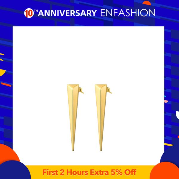 enfashion punk triangle long earring ear studs rose gold color dangle earrings stainless steel drop earrings for women jewelry, Golden
enfashion punk triangle long earring ear studs rose gold color dangle earrings stainless steel drop earrings for women jewelry, Golden