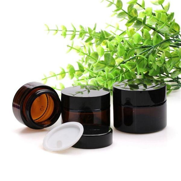5g 10g 15g 20g 30g 50g 100g amber brown glass face cream jar refillable bottle cosmetic storage container with screw cap and liner
5g 10g 15g 20g 30g 50g 100g amber brown glass face cream jar refillable bottle cosmetic storage container with screw cap and liner