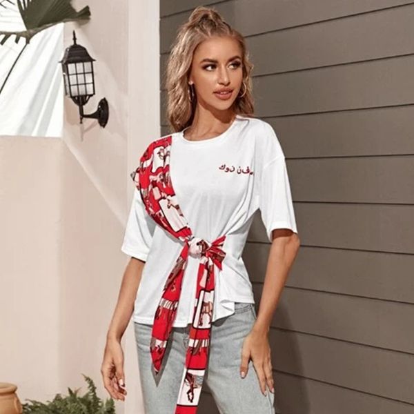 women's t-shirt women t shirt spring summer casual shirts elegant party club ladies highstreet personality short o-neck, White
women's t-shirt women t shirt spring summer casual shirts elegant party club ladies highstreet personality short o-neck, White