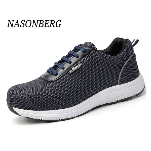 nasonberg breathable casual sneaker prevent piercing protective boots men steel nose safety work shoes grid lightweight, Black
nasonberg breathable casual sneaker prevent piercing protective boots men steel nose safety work shoes grid lightweight, Black