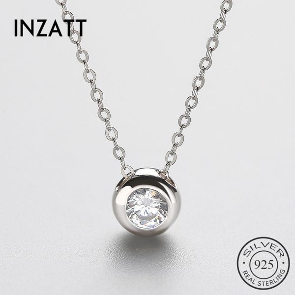 inzatt trendy 925 sterling silver crystal pendant necklace for women round bohe summer fashion jewelry wedding cute gift
inzatt trendy 925 sterling silver crystal pendant necklace for women round bohe summer fashion jewelry wedding cute gift