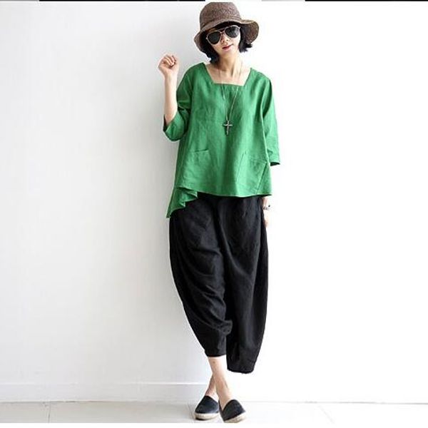 clobee 2019 new summer ethnic vintage blouses cotton and linen women three quarter sleeve shirts ladies pullover a106, White
clobee 2019 new summer ethnic vintage blouses cotton and linen women three quarter sleeve shirts ladies pullover a106, White