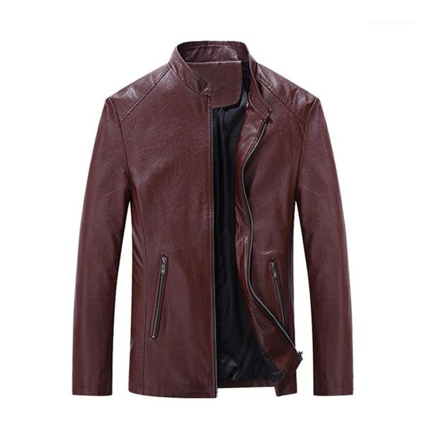 color zipper coat mens winter designer stand collar leather outerwear luxury pu mens jacket fashion solid, Black
color zipper coat mens winter designer stand collar leather outerwear luxury pu mens jacket fashion solid, Black