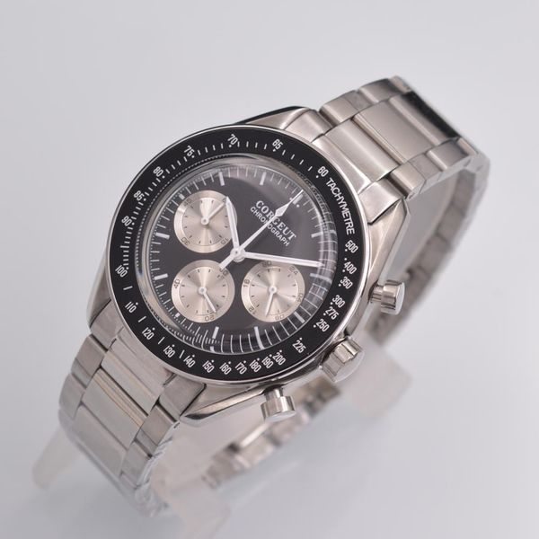 corgeut 40mm men wrist watch luxury brand mens stainless steel chronograph quartz watches men business male clock mens watch, Slivery;brown
corgeut 40mm men wrist watch luxury brand mens stainless steel chronograph quartz watches men business male clock mens watch, Slivery;brown